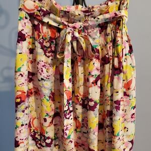Shirt flower print skirt